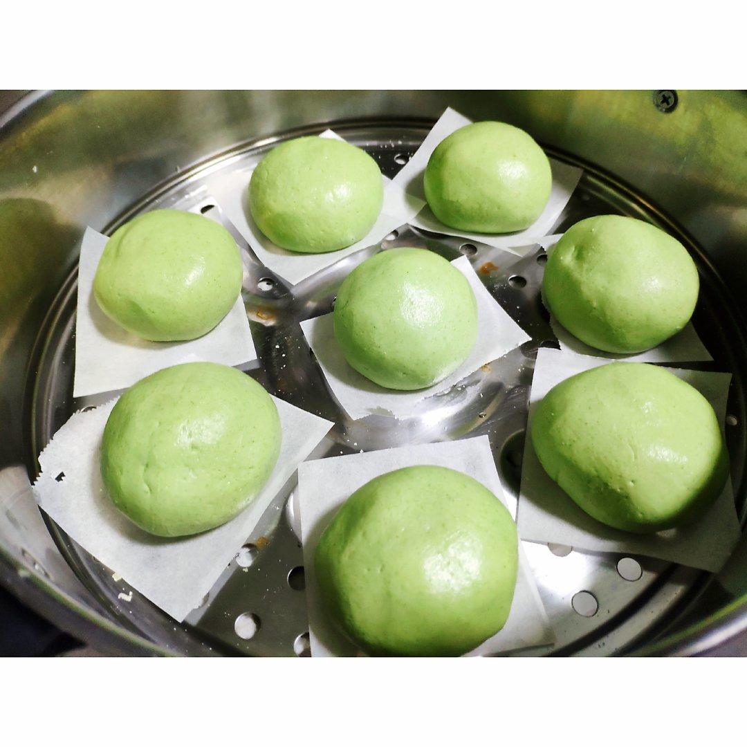 超详细艾草青团(咸蛋黄肉松馅）