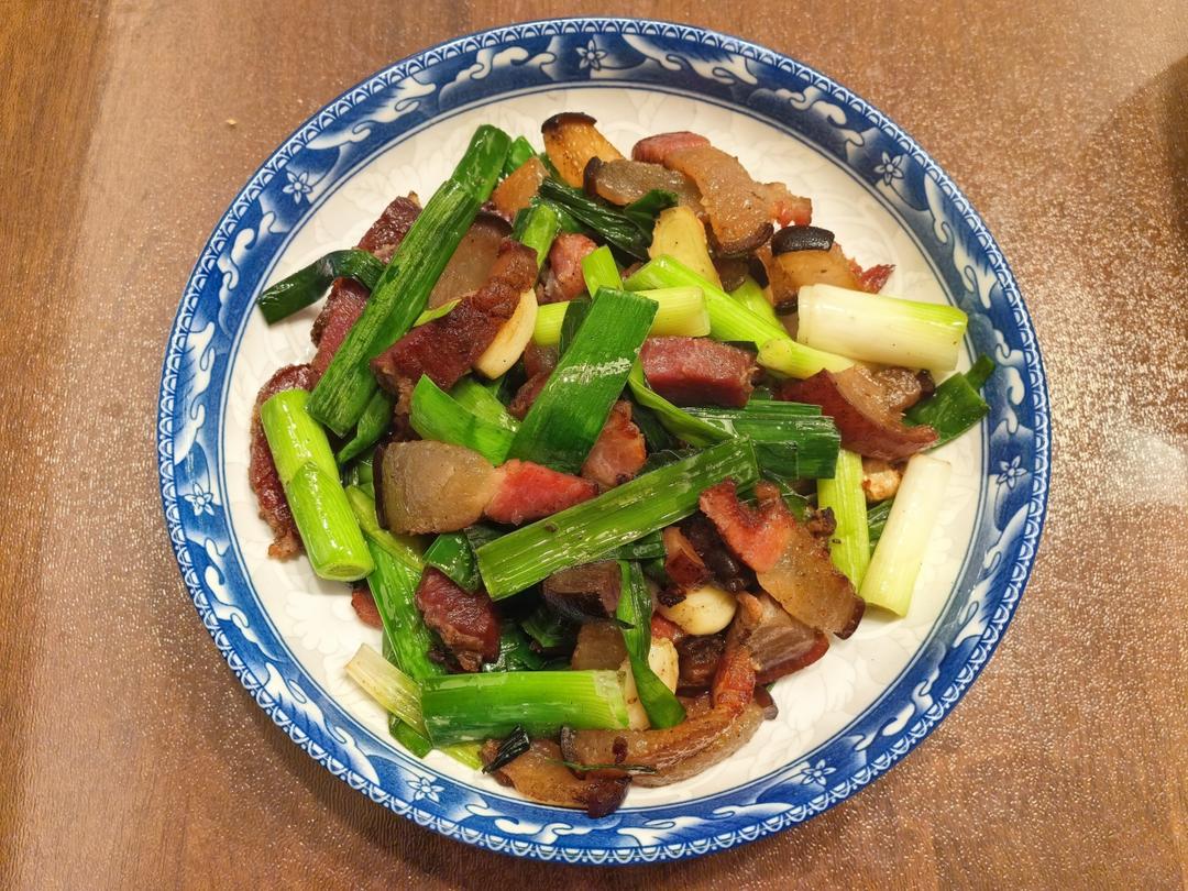 青蒜炒腊肉