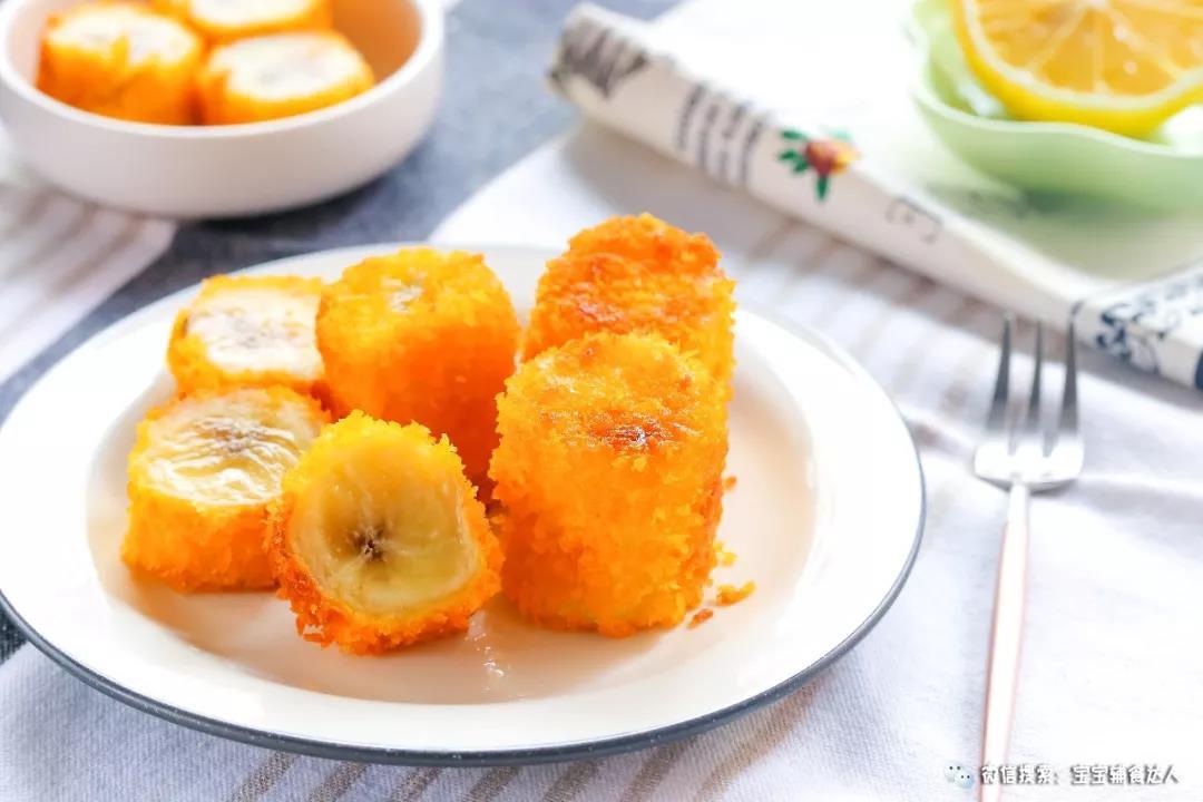 香蕉一口酥 宝宝辅食食谱的做法