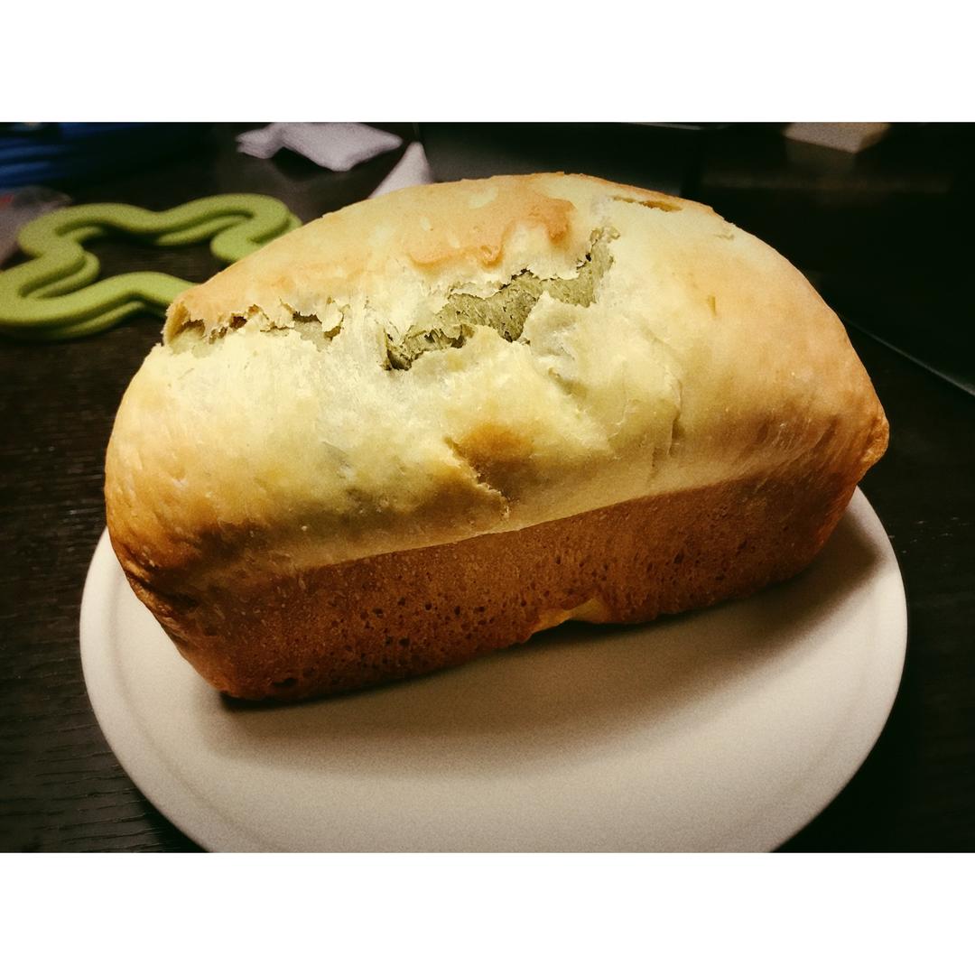 抹茶蜜豆吐司