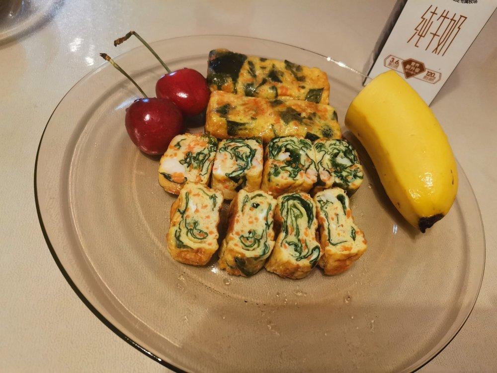 裙带菜鸡蛋饼