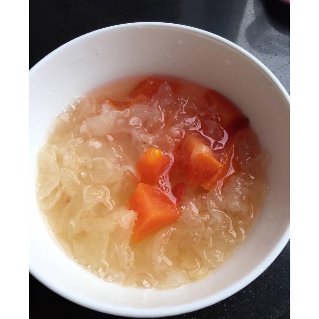 木瓜银耳汤、木瓜牛奶