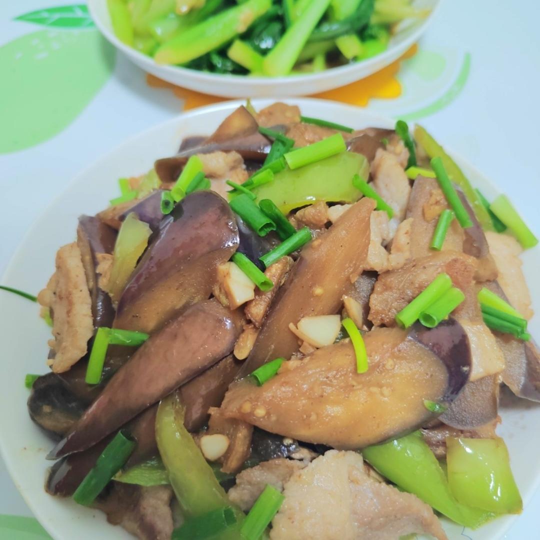 少油版茄子炒肉