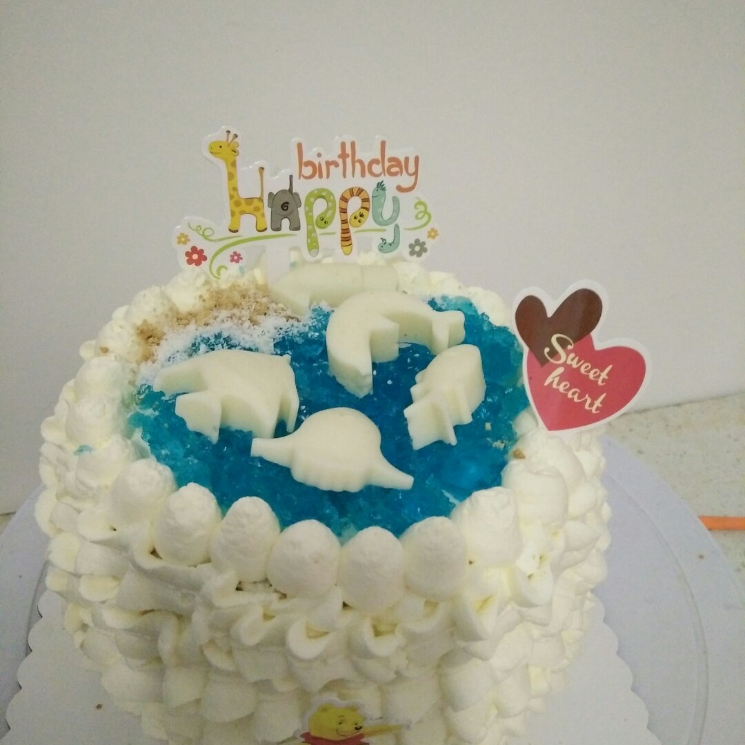 海洋之心(红丝绒酸奶海洋蛋糕)