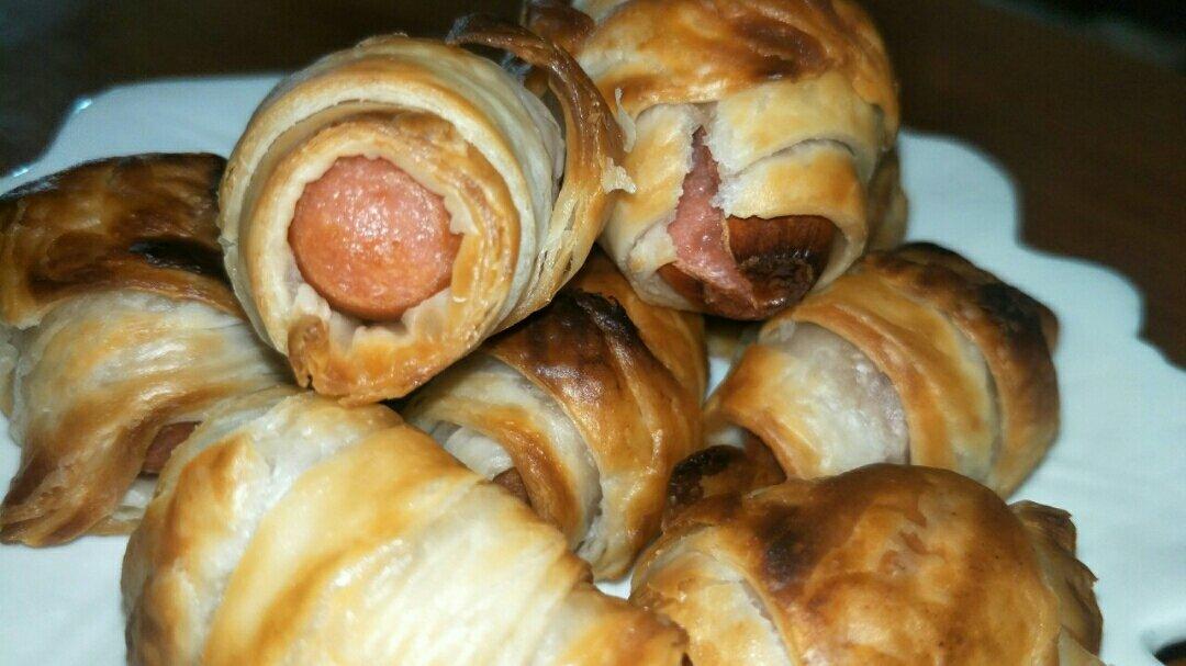 手抓饼热狗