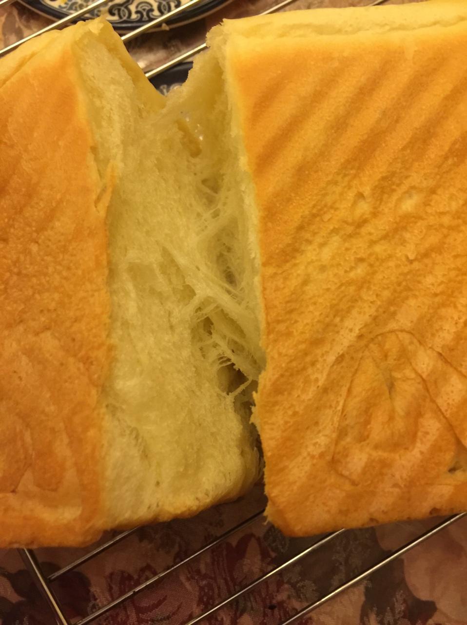 夺命软吐司(๑´ڡ`๑)超软拉丝极速方便的一次发酵吐司