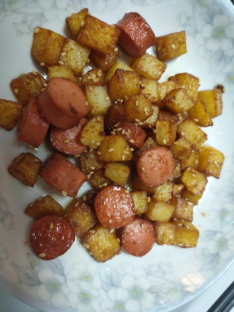 孜然土豆火腿