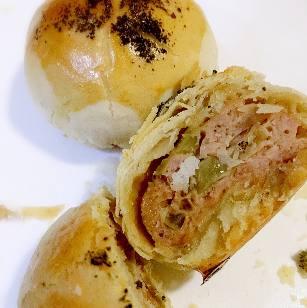 泳式鲜肉榨菜月饼