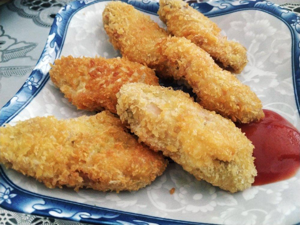 面包糠炸鸡翅之“我觉得炸好了”法