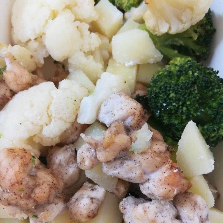 无油鸡胸肉烤时蔬