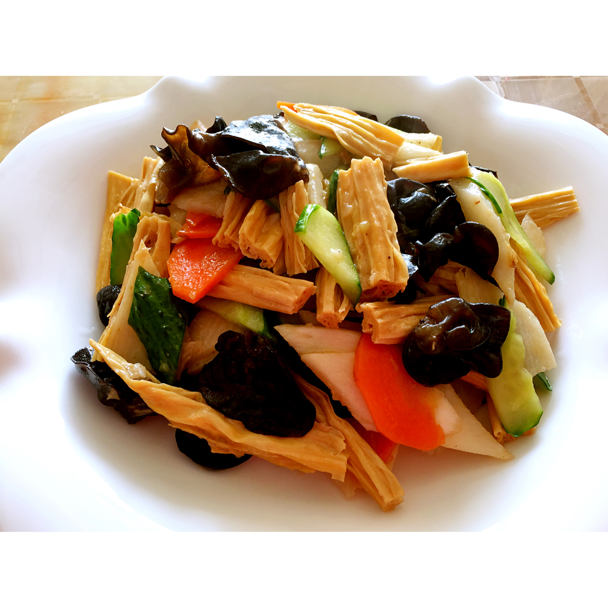 手机用户8800_on4t做的腐竹木耳黄瓜炒