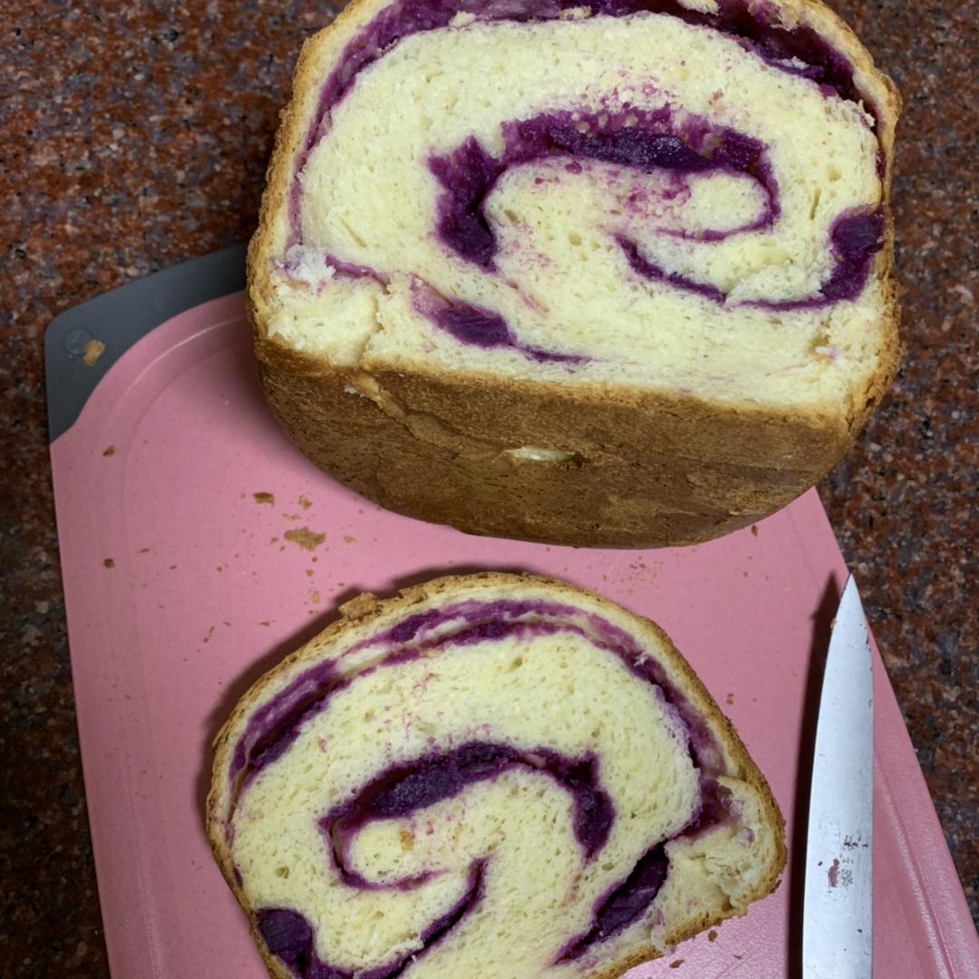 面包机做面包的方法（自制紫薯土司）