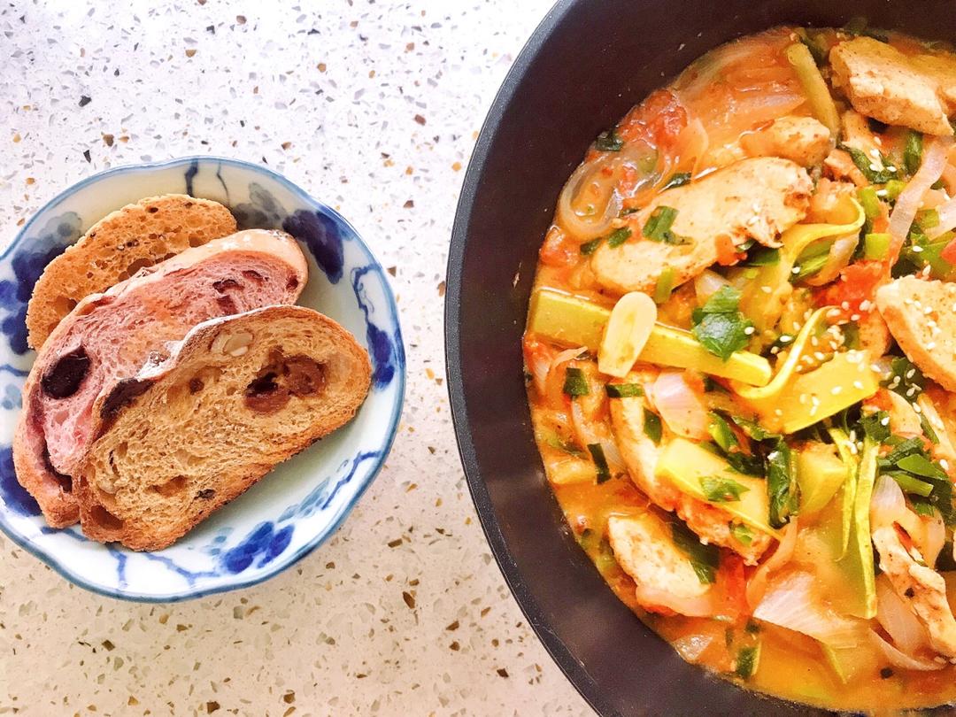 番茄炖鸡胸丨健康·三餐