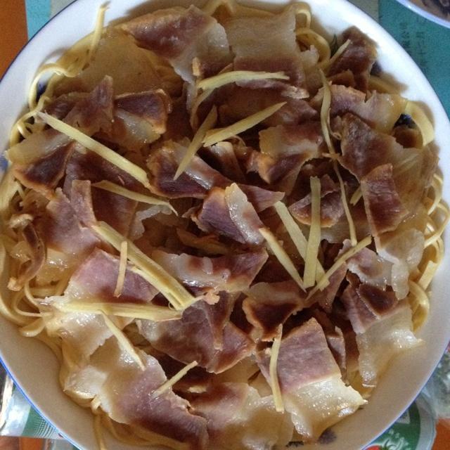腊肉蒸百叶的做法