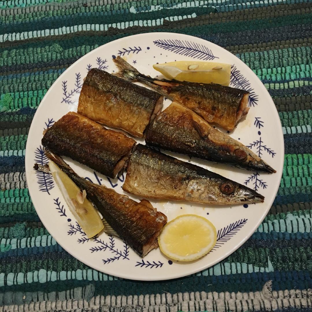 盐煎秋刀鱼