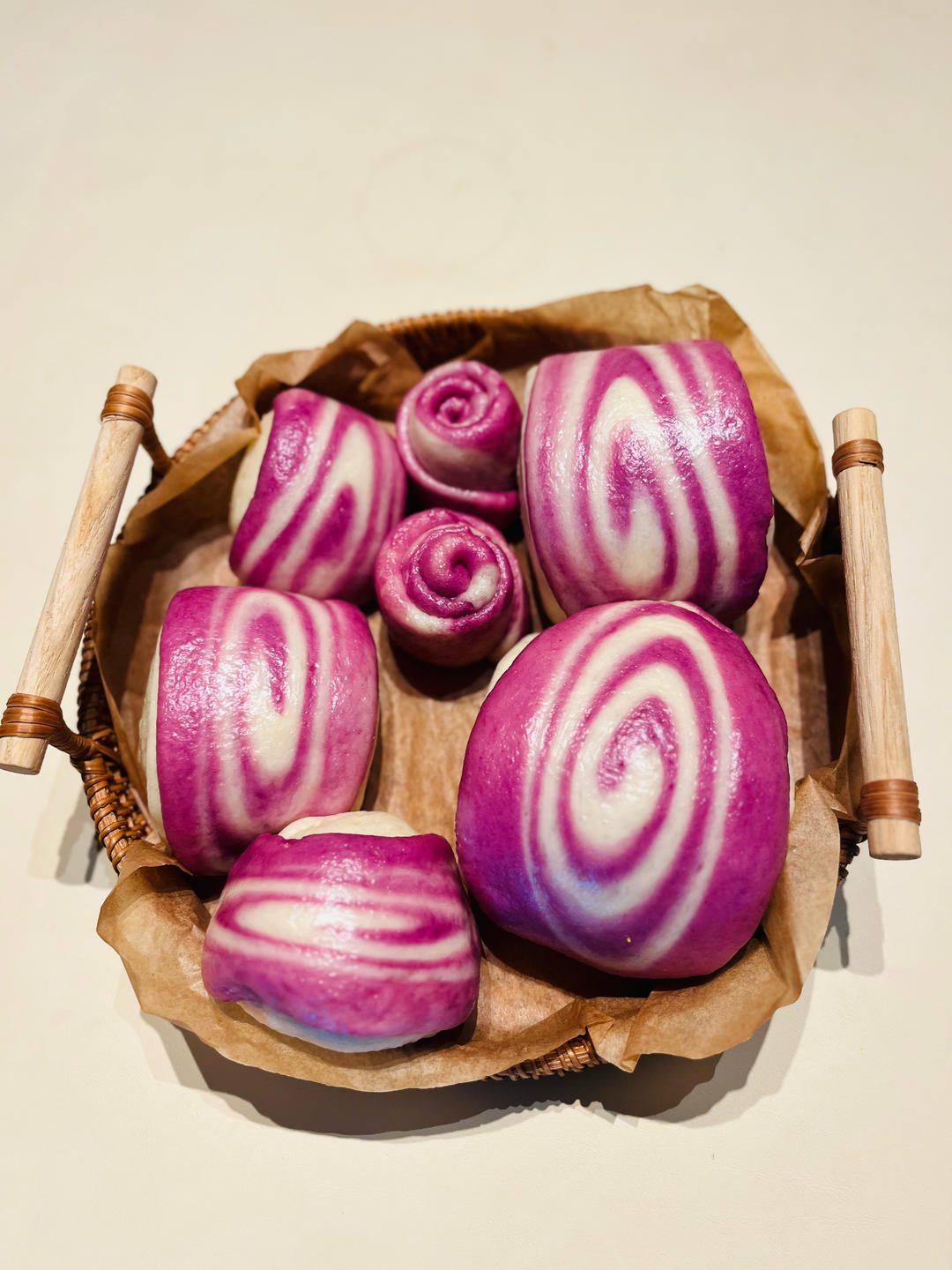 漂亮的条纹刀切（附带条纹芝士卷馒头做法）