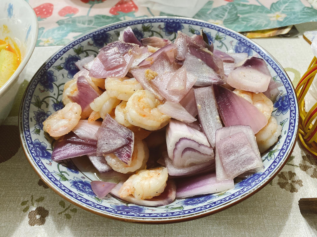 虾仁炒洋葱