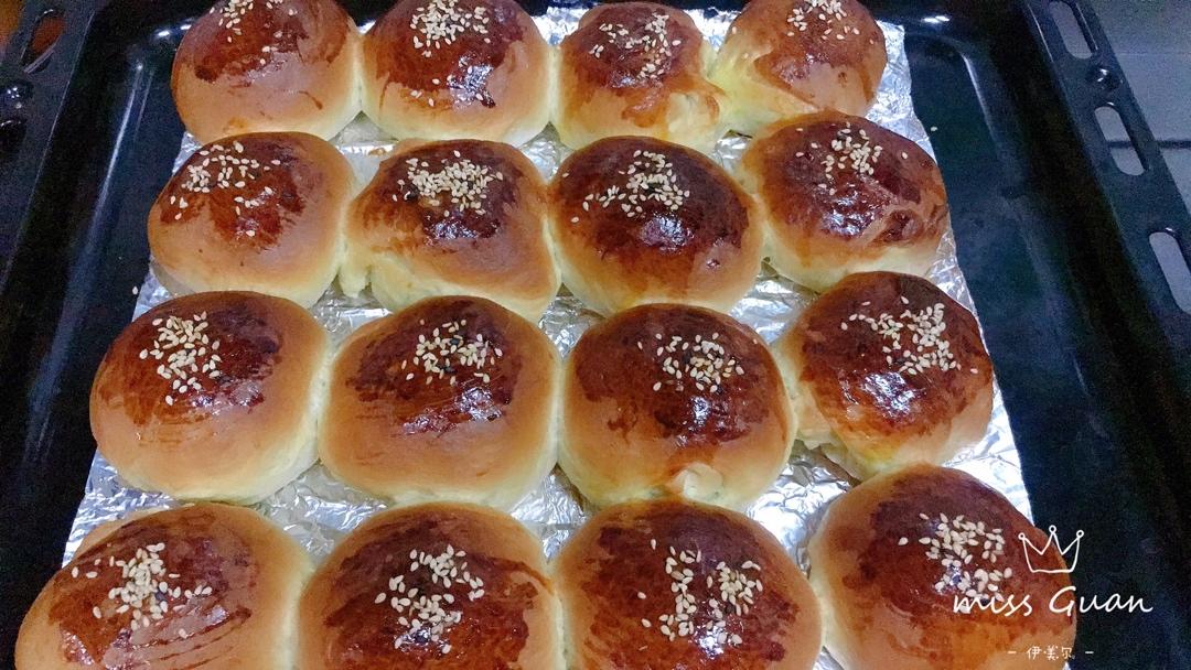鲜奶油小餐包（一次发酵）