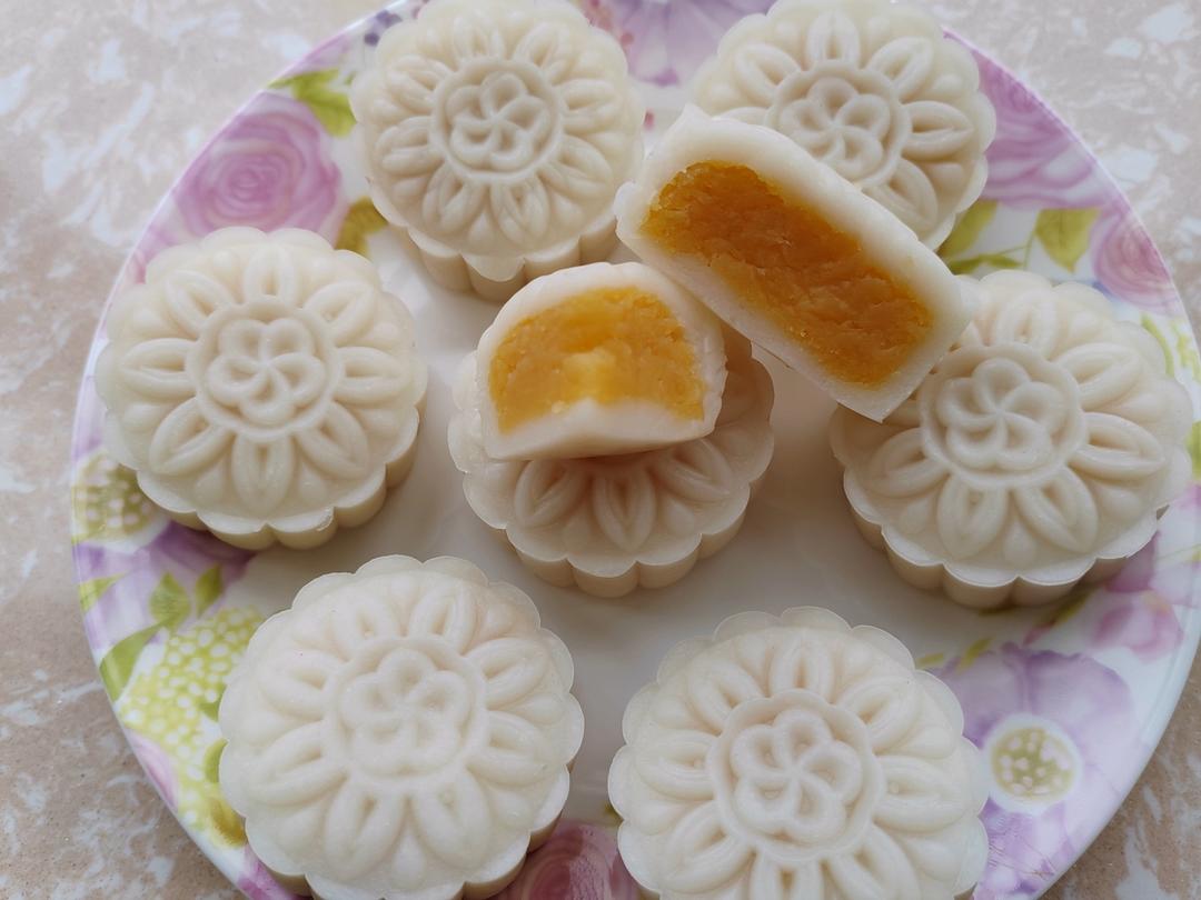 没有粘米粉的冰皮月饼