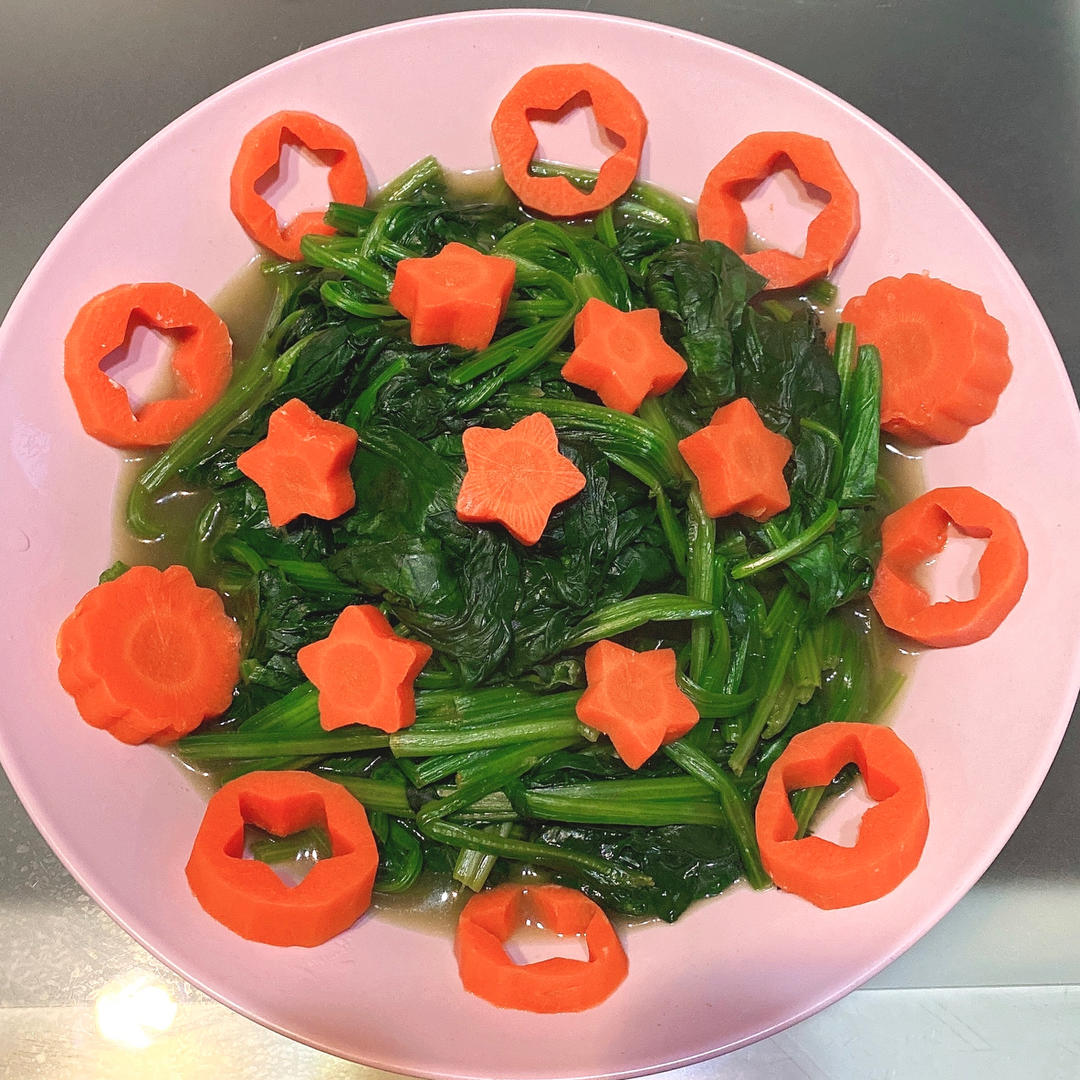 凉拌菠菜(家传秘方)