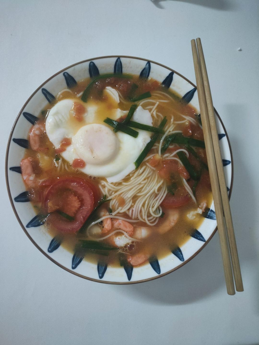 🍅番茄鲜虾面🦐