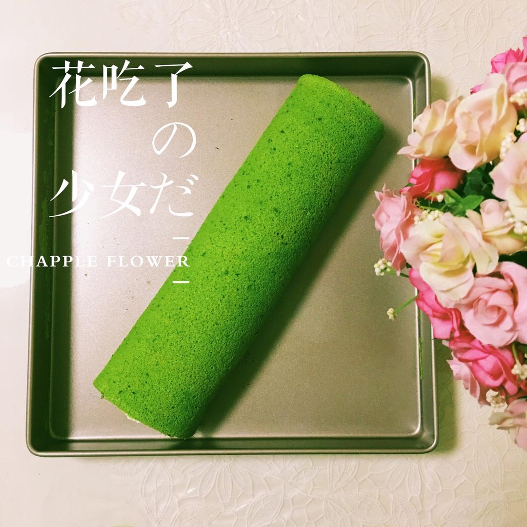 抹茶戚风蛋糕卷