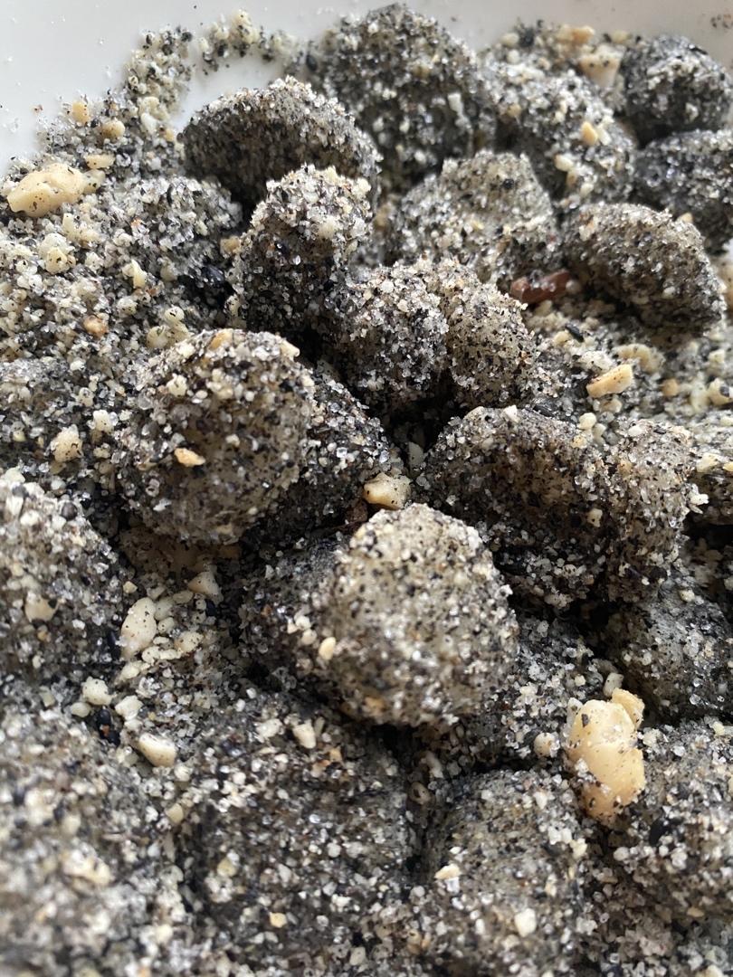 自制糯米糍（花生黑芝麻和豆沙夹心）