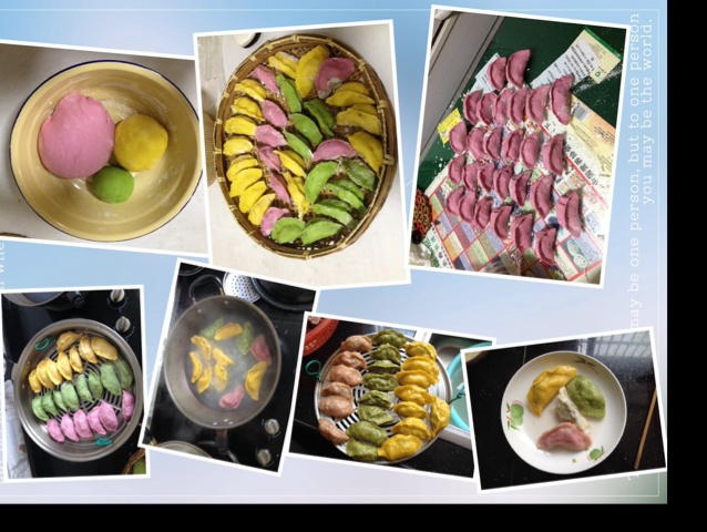 彩色饺子