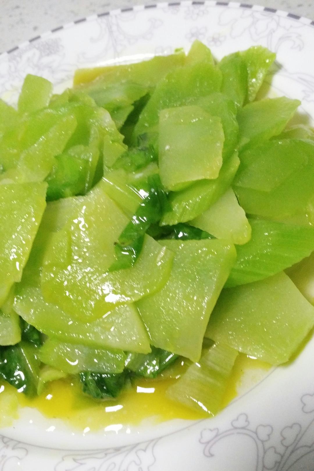 苏长歌做的清炒莴苣片