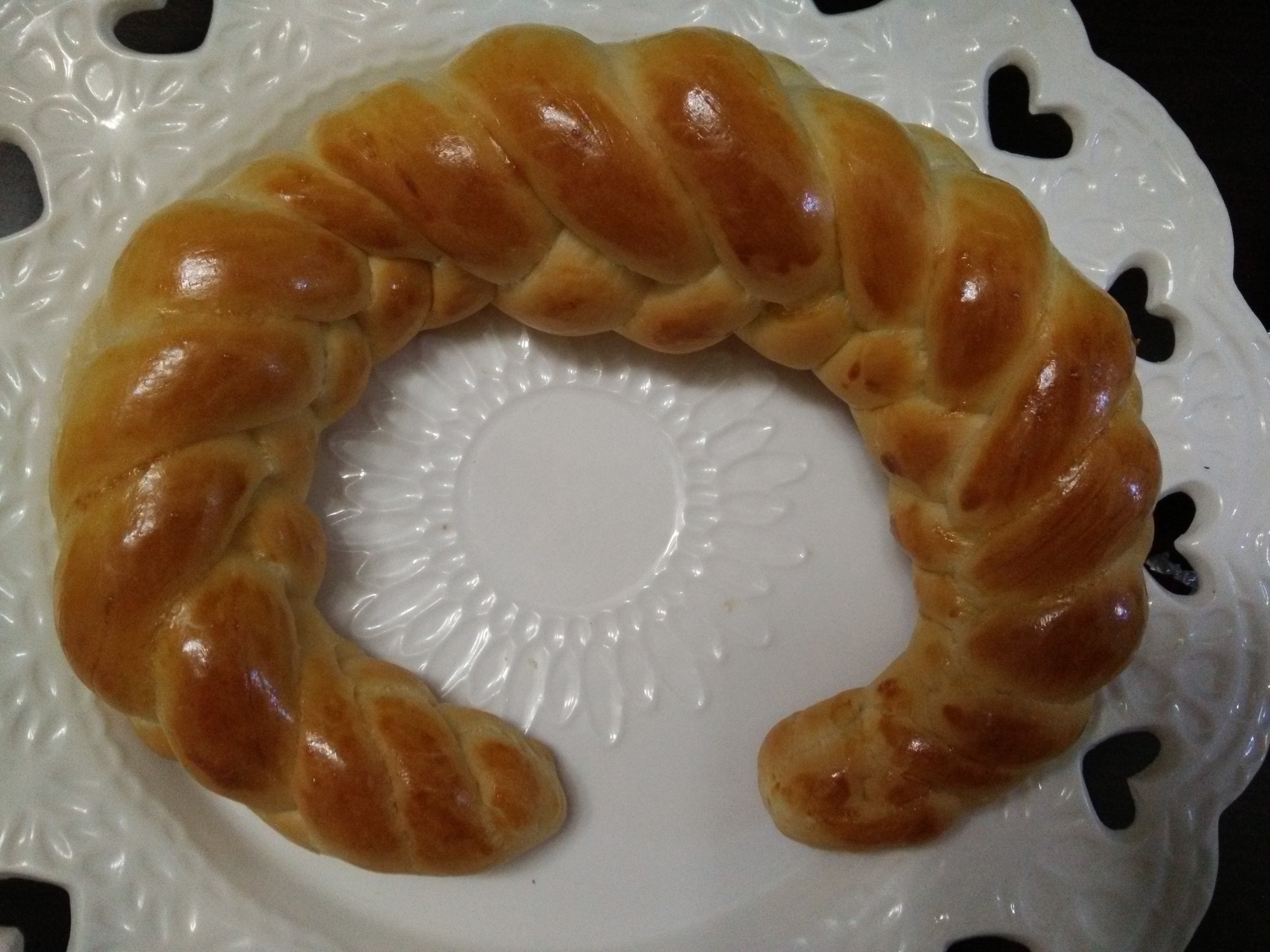 五股辫子金牛角面包