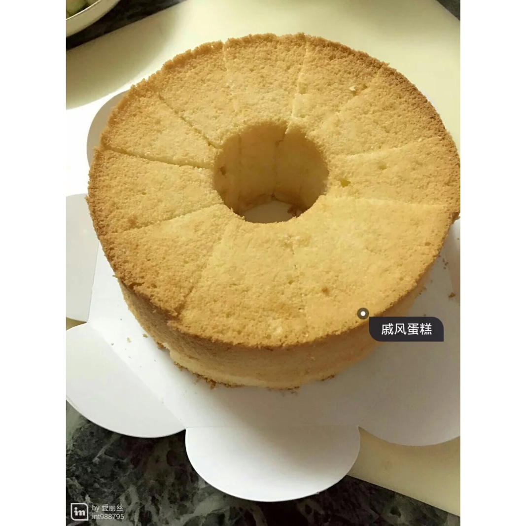 原味戚风蛋糕 女侠森森