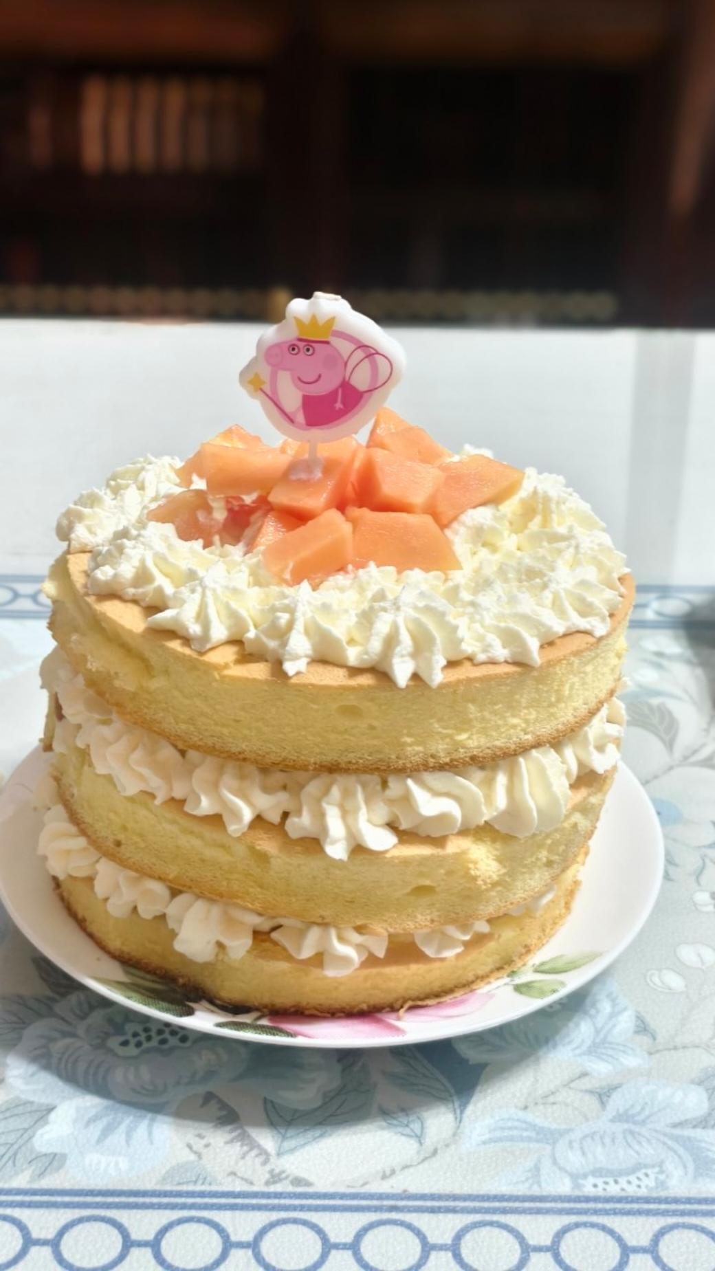 超级简单的味多美同款生日蛋糕（6寸），新手也能高度还原