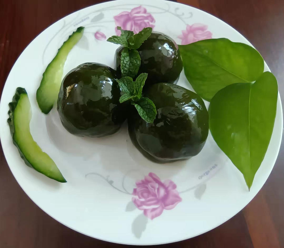 咸蛋黄肉松艾糍（青团）