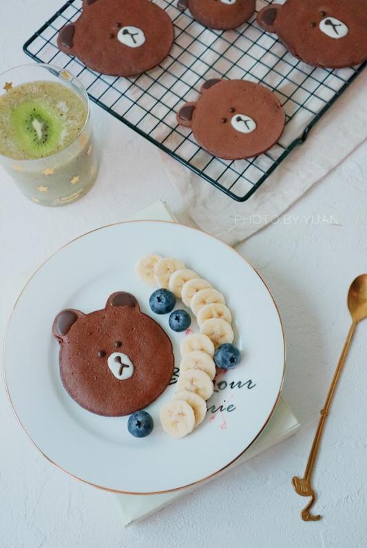 熊先生巧克力香蕉松饼