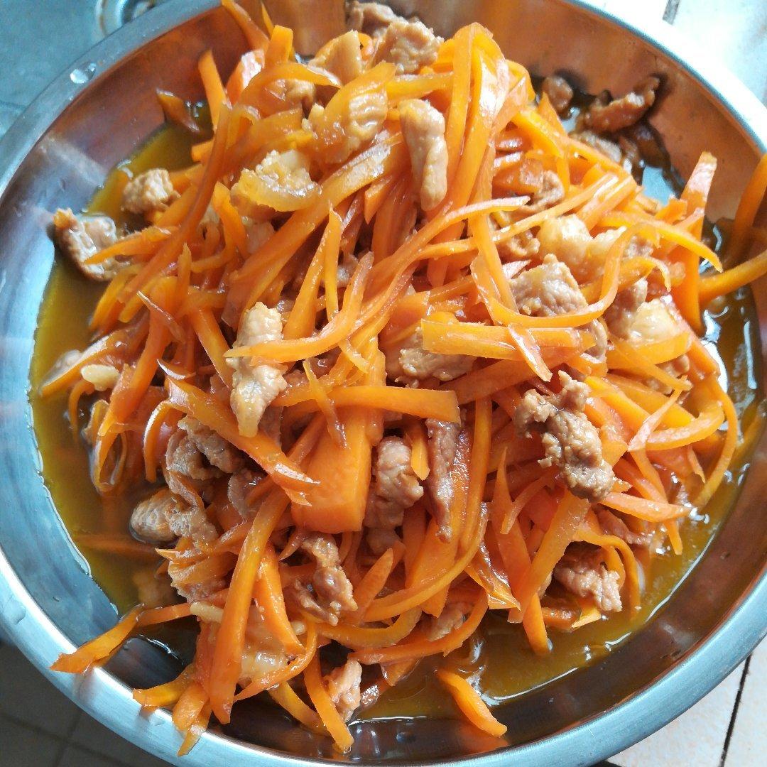 胡萝卜炒肉丝