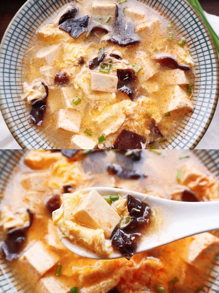 虾头不要扔掉❗️鲜香虾头豆腐鸡蛋汤的做法