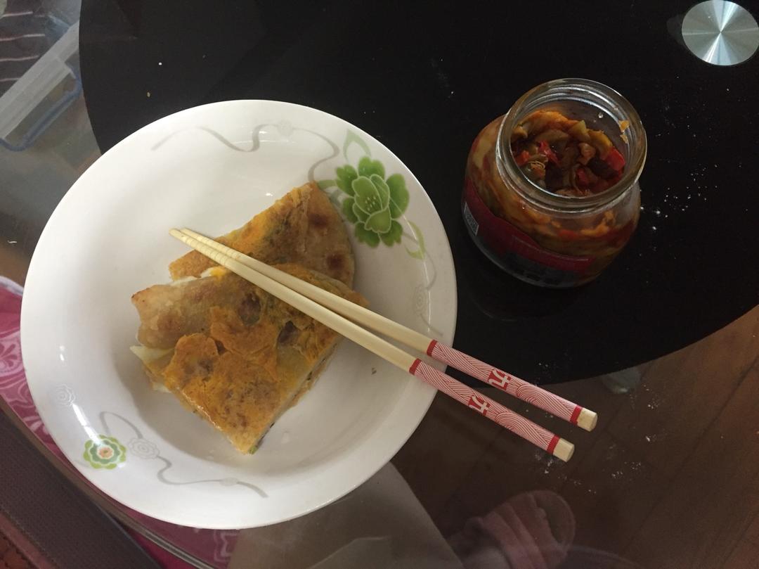 可能是最好吃系列--鸡蛋葱油饼
