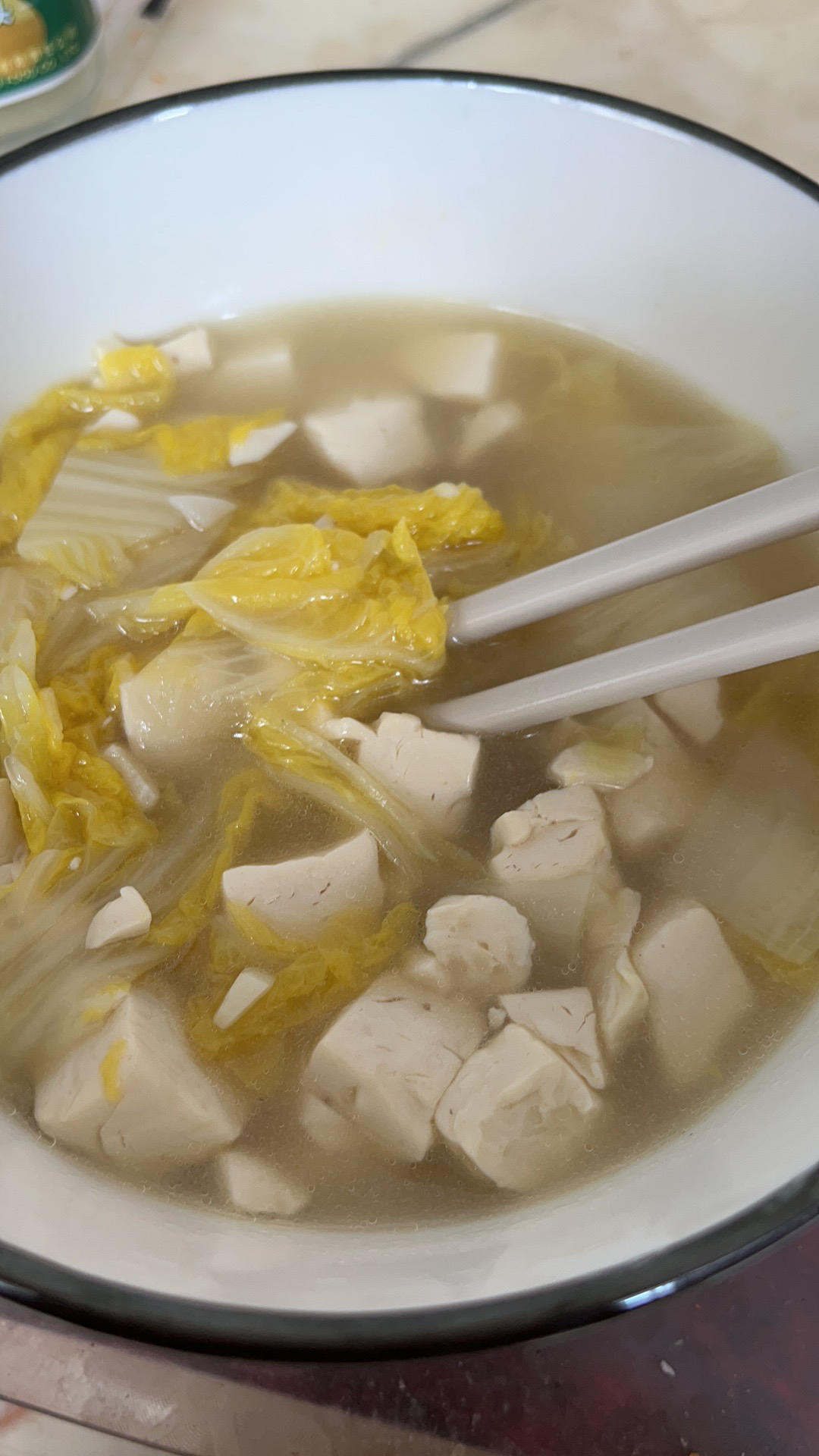 清淡的大白菜炖豆腐