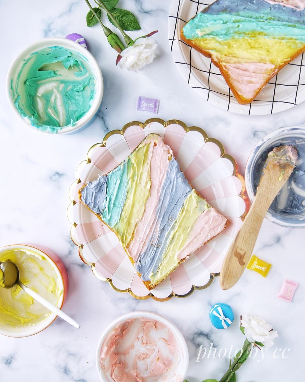 彩虹吐司（美人鱼吐司）