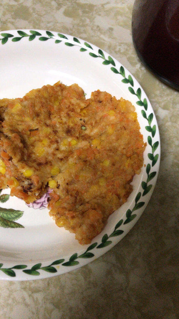 玉米鲜虾饼