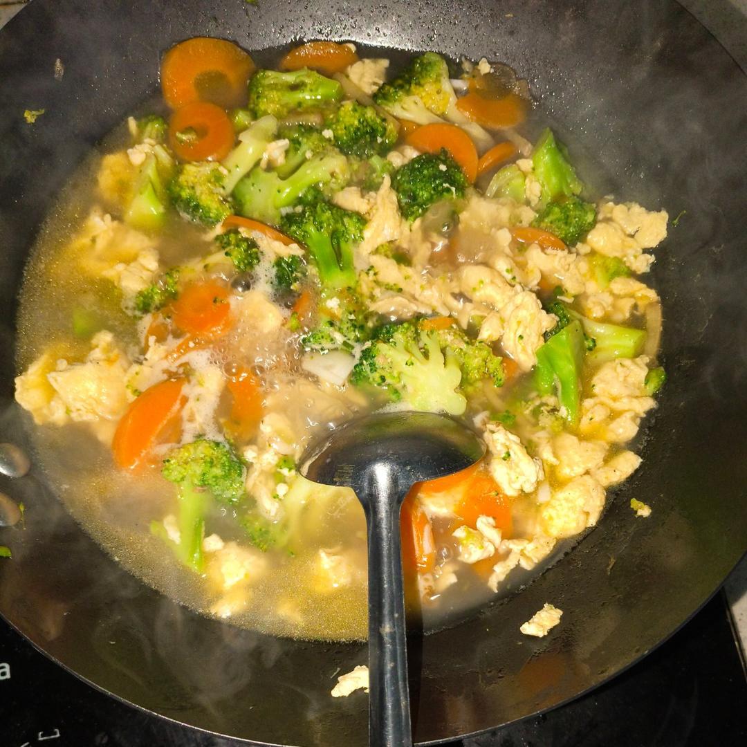 【汤】西兰花豆腐鸡蛋汤