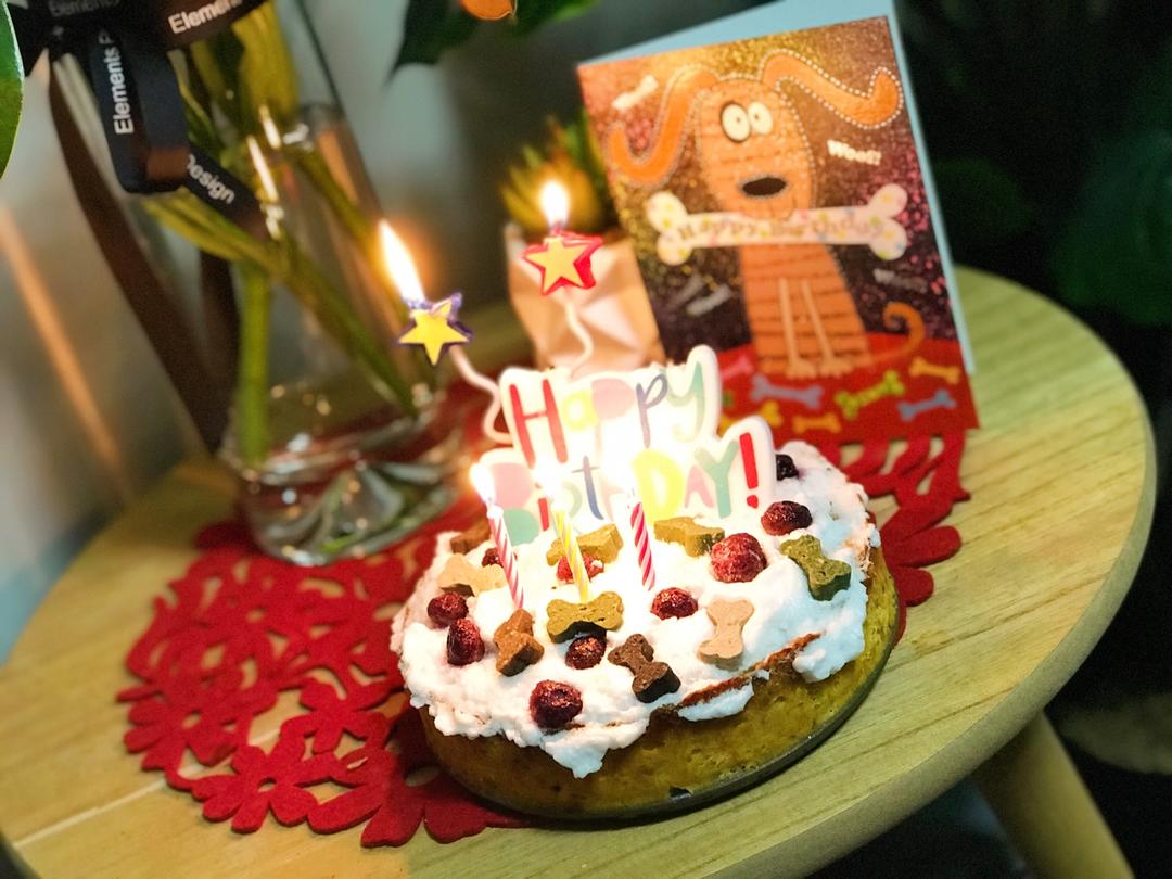 狗狗生日蛋糕（纯天然无色素无面粉）