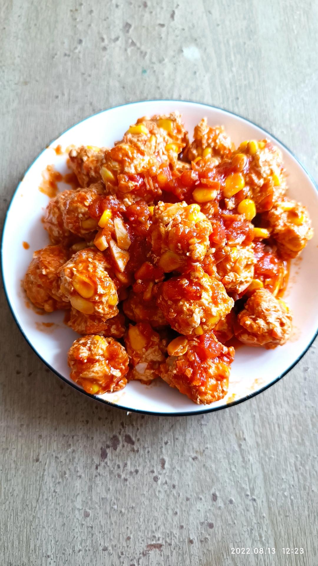 番茄鸡肉丸子￨减脂小能手