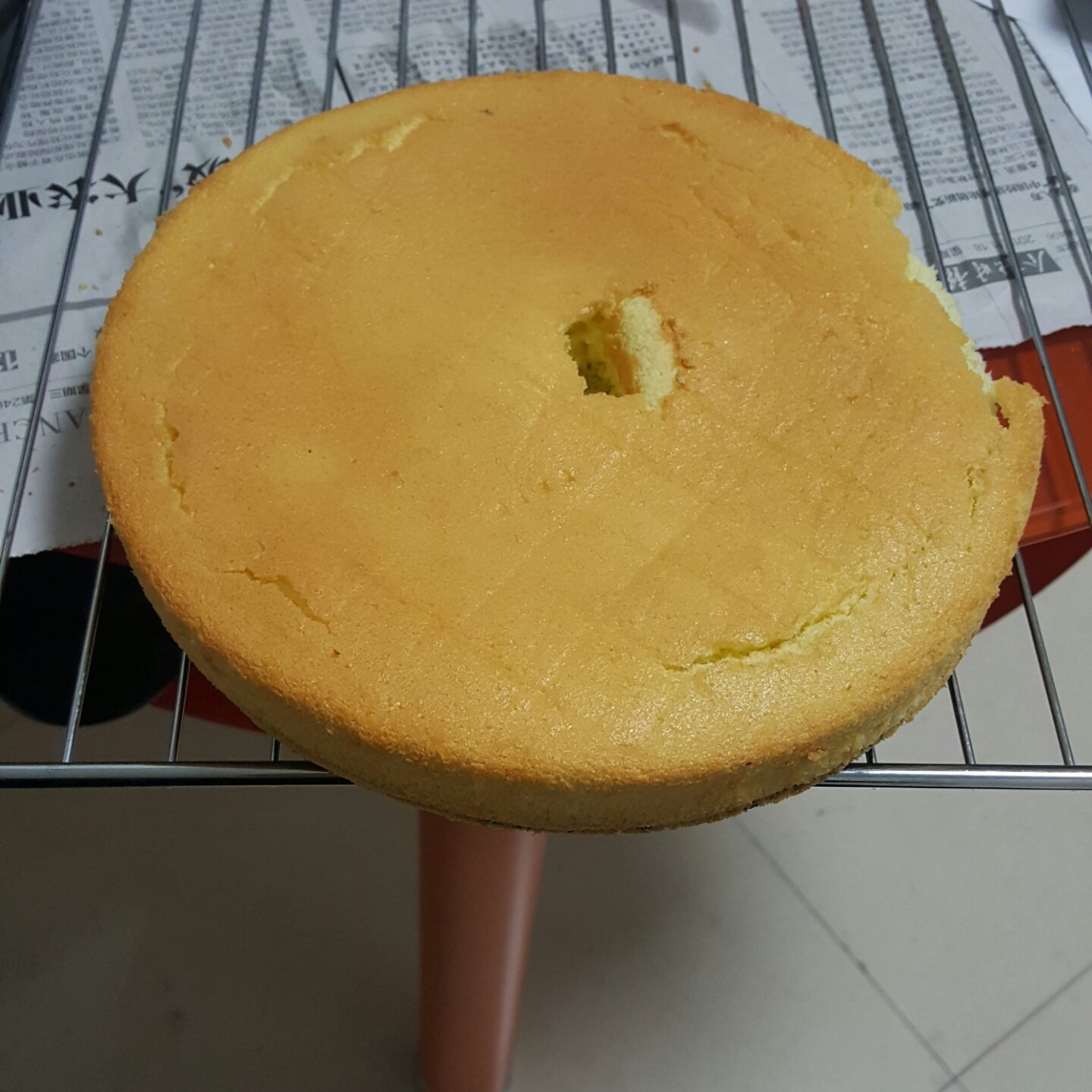 6寸原味戚风蛋糕