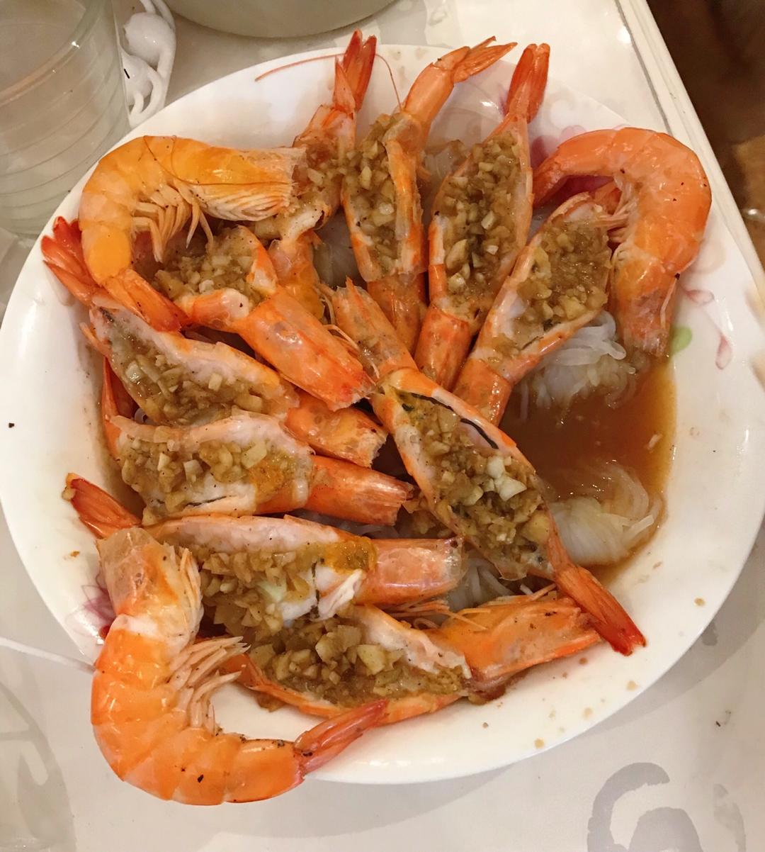 蒜蓉粉丝蒸虾