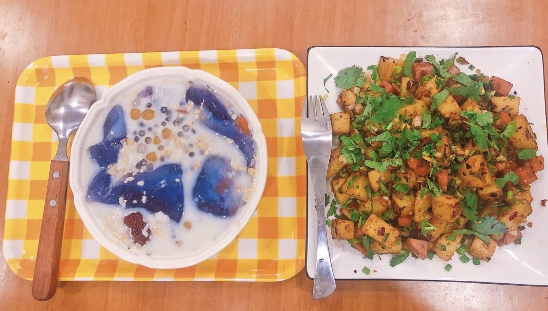 香辣过瘾的孜然土豆火腿，比路边摊还好吃