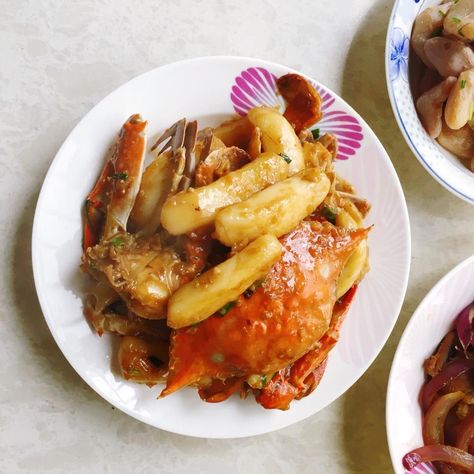 【春播主厨张朝辉】梭子蟹炒年糕