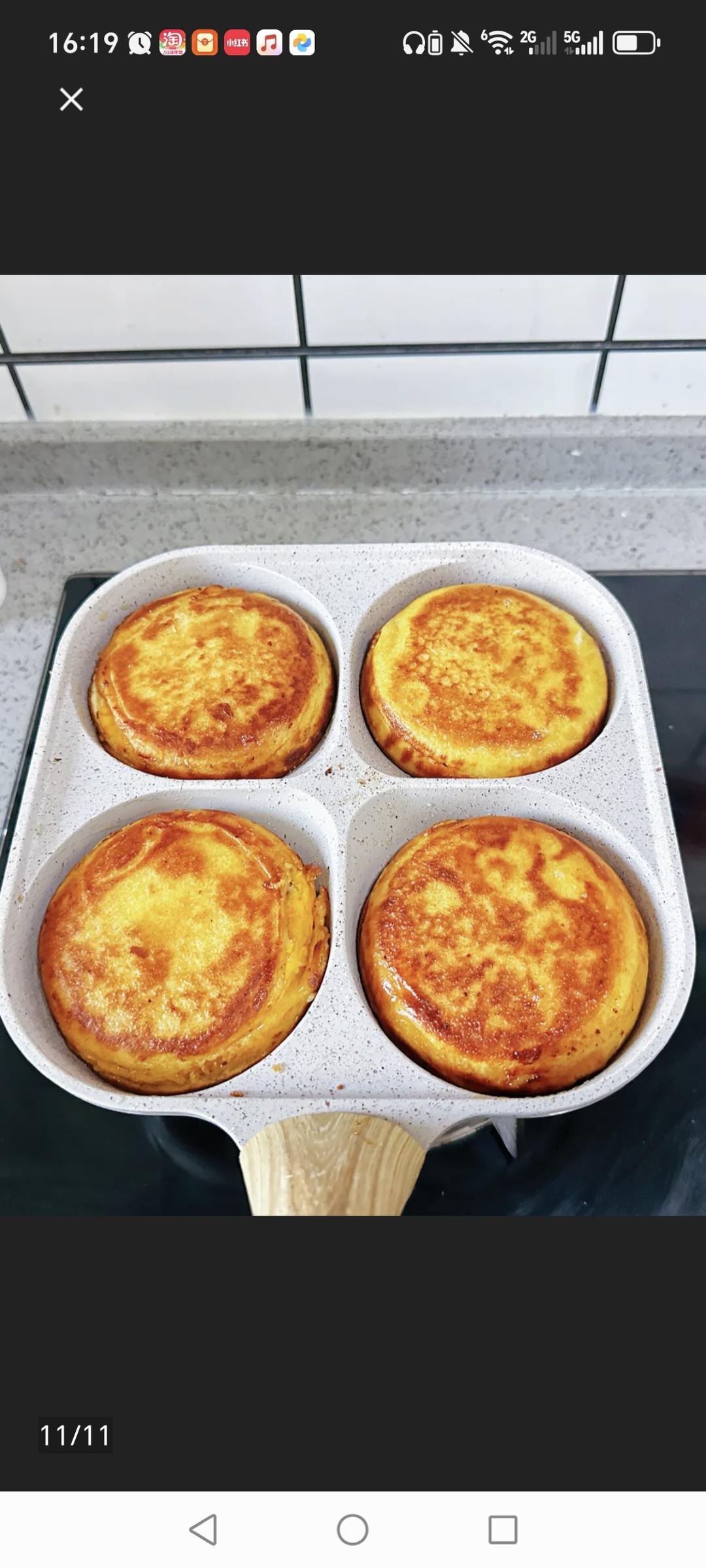 鸡蛋肉蛋堡饼