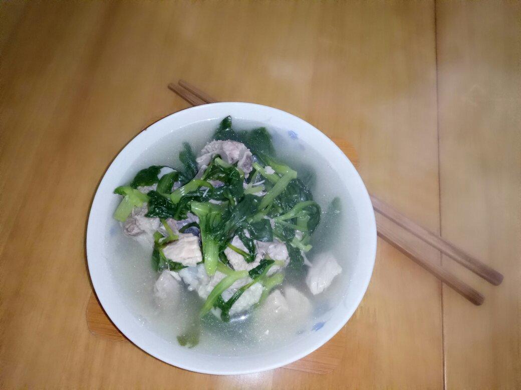青菜排骨汤