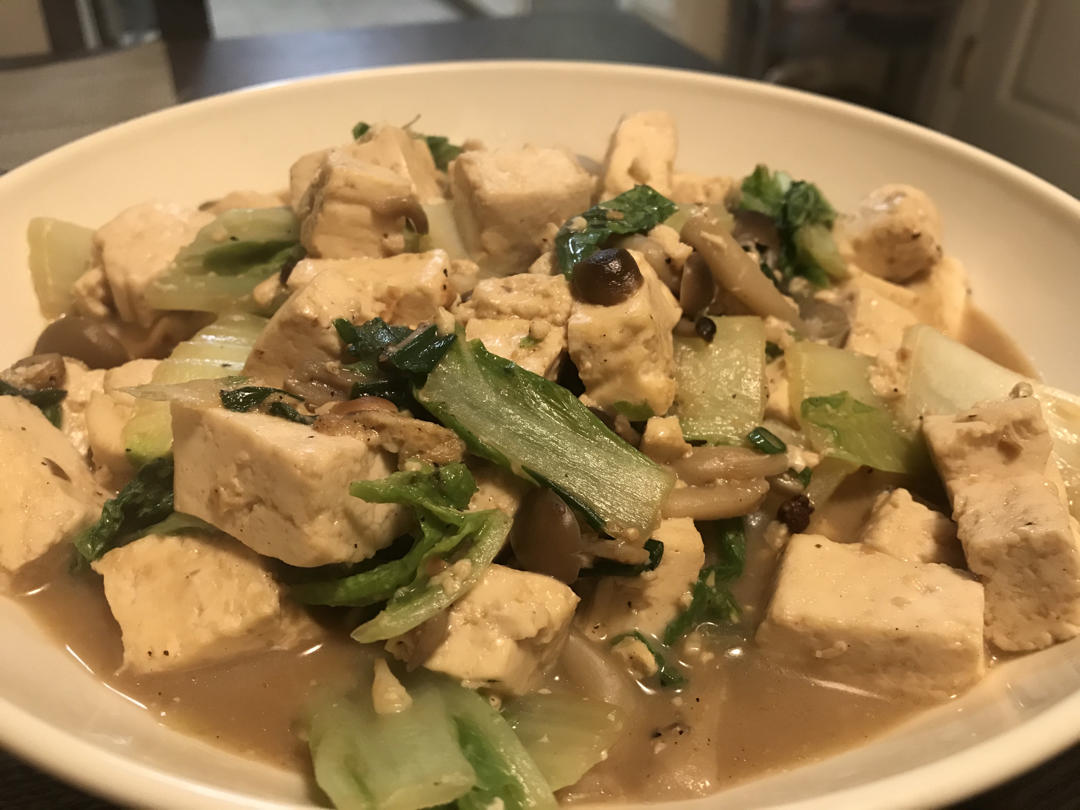 豆腐菇菇肉沫